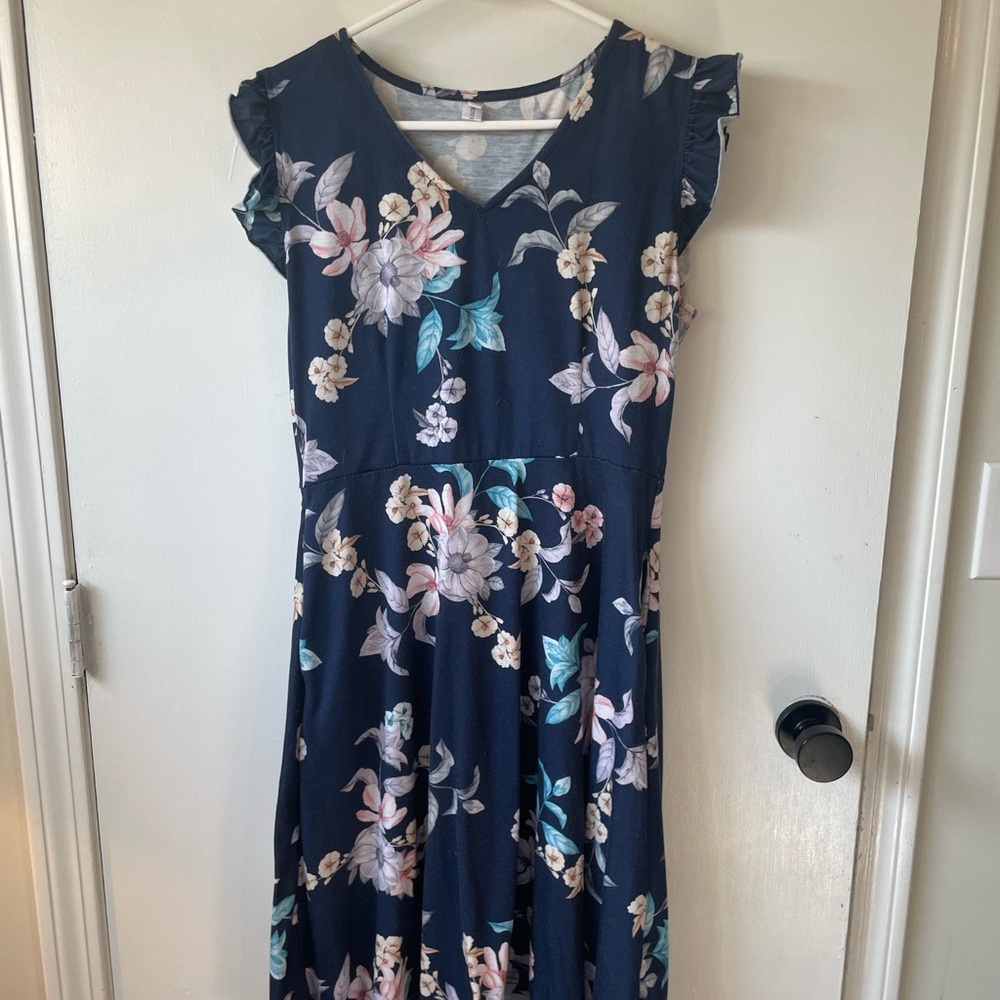 Floral Navy Dress